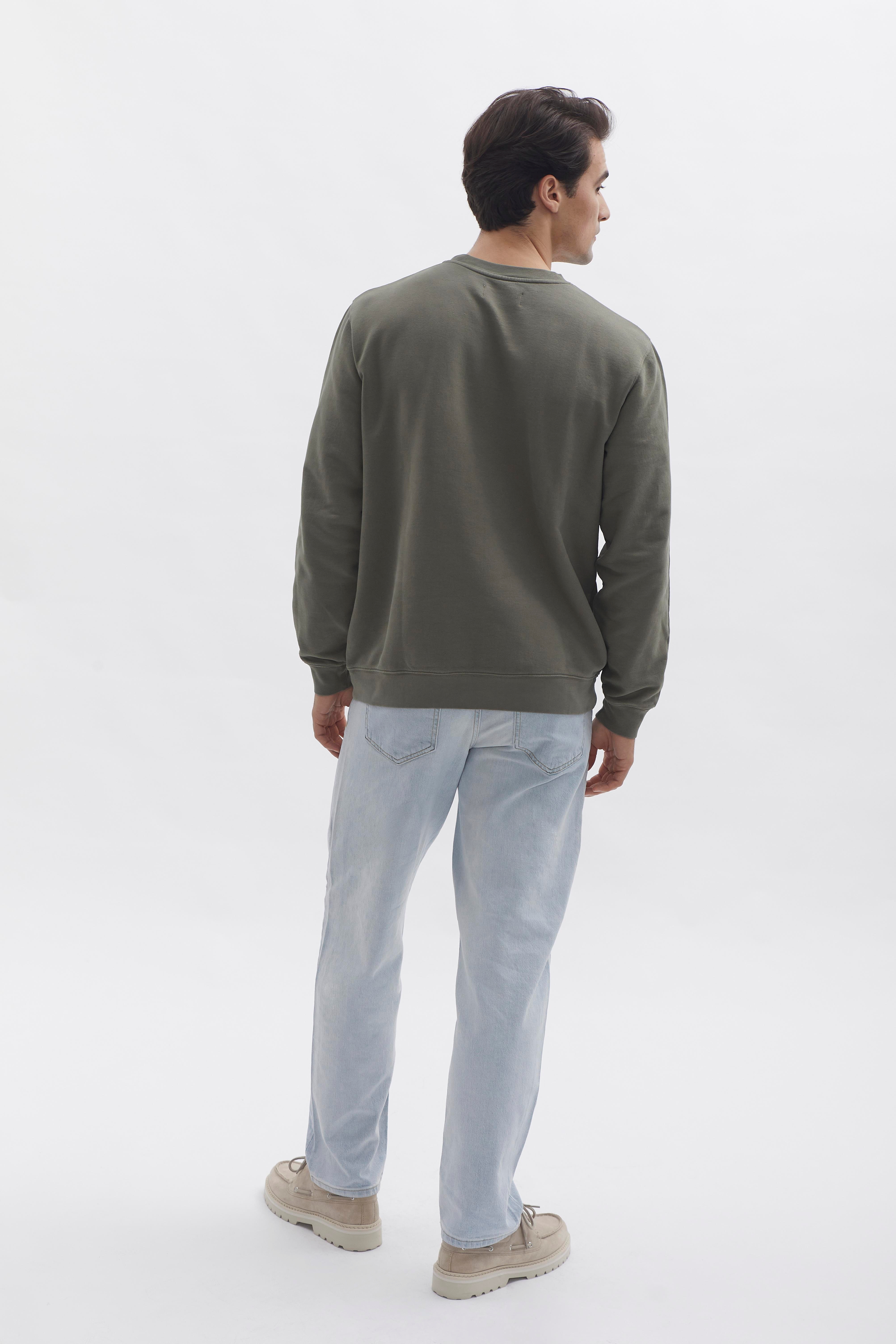 D-Brand, Sweater, Crewneck Sweater, DUSTY OLIVE, Grün, 111225, 111225-322