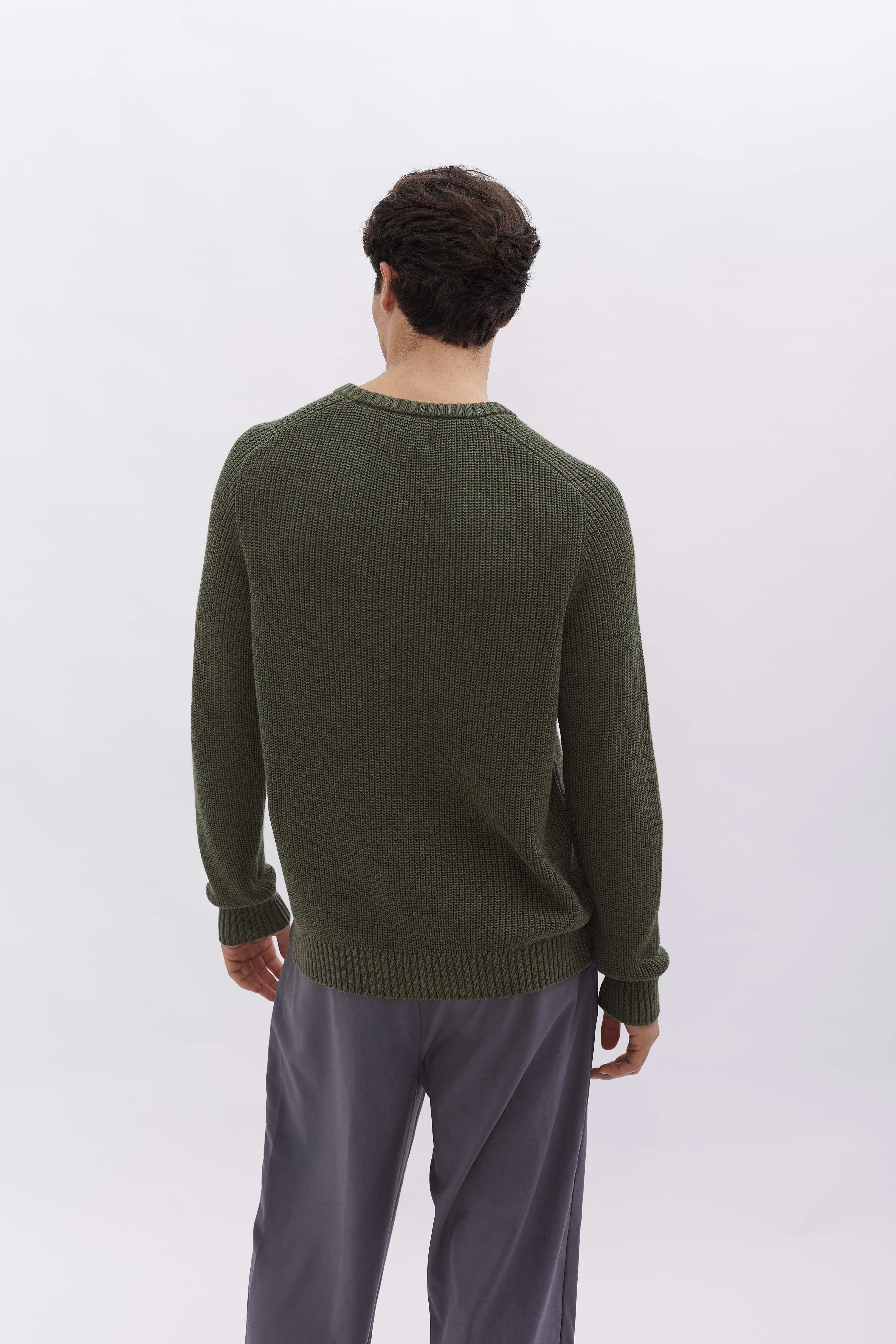 D-Brand, Pullover, Knit Crewneck, HUNT GREEN, Grün, 115201, 115201-325