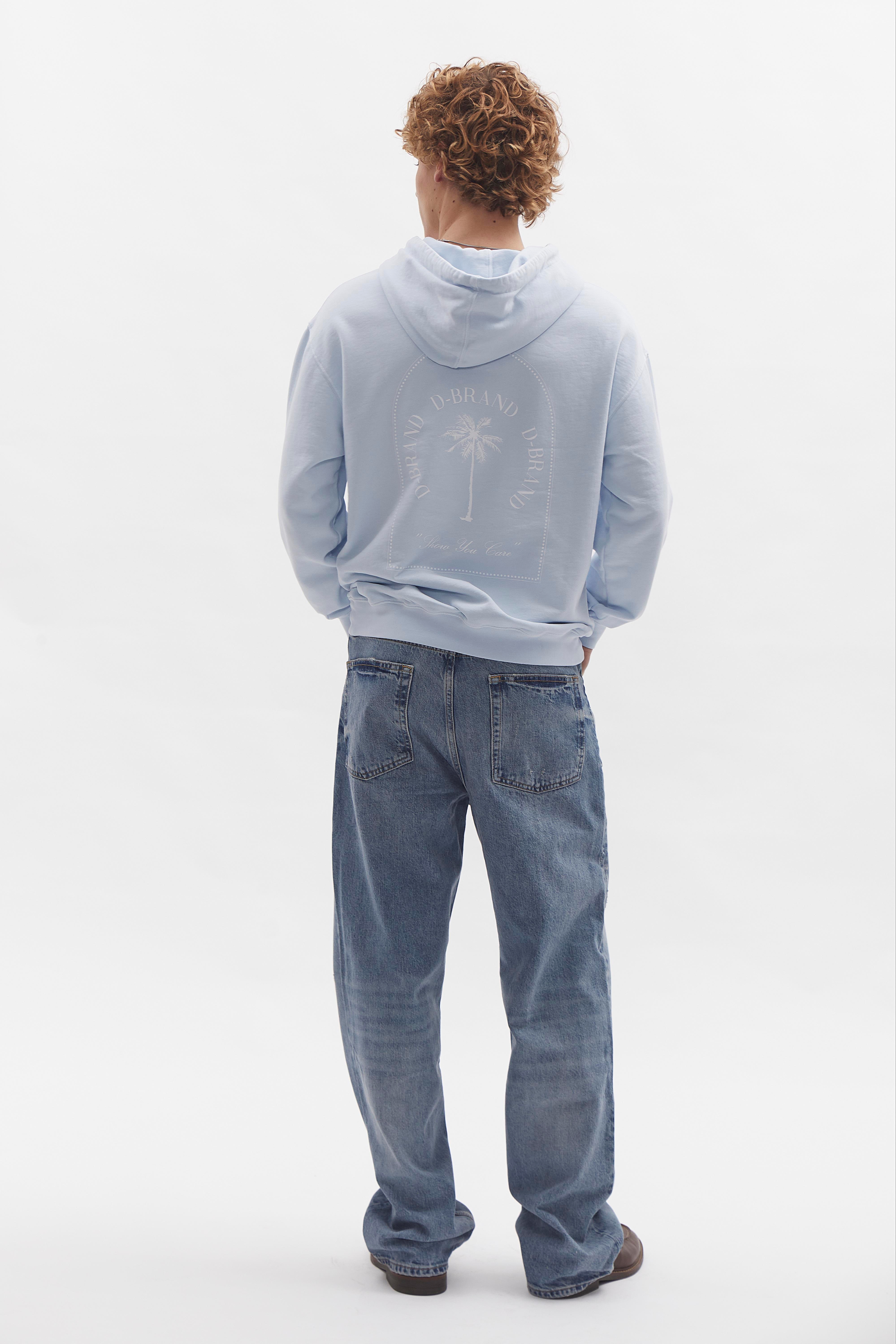 D-Brand, Hoodies, Zip Hoodies, D-Hoodie, ICE BLUE, Blau, 110101, 110101-407