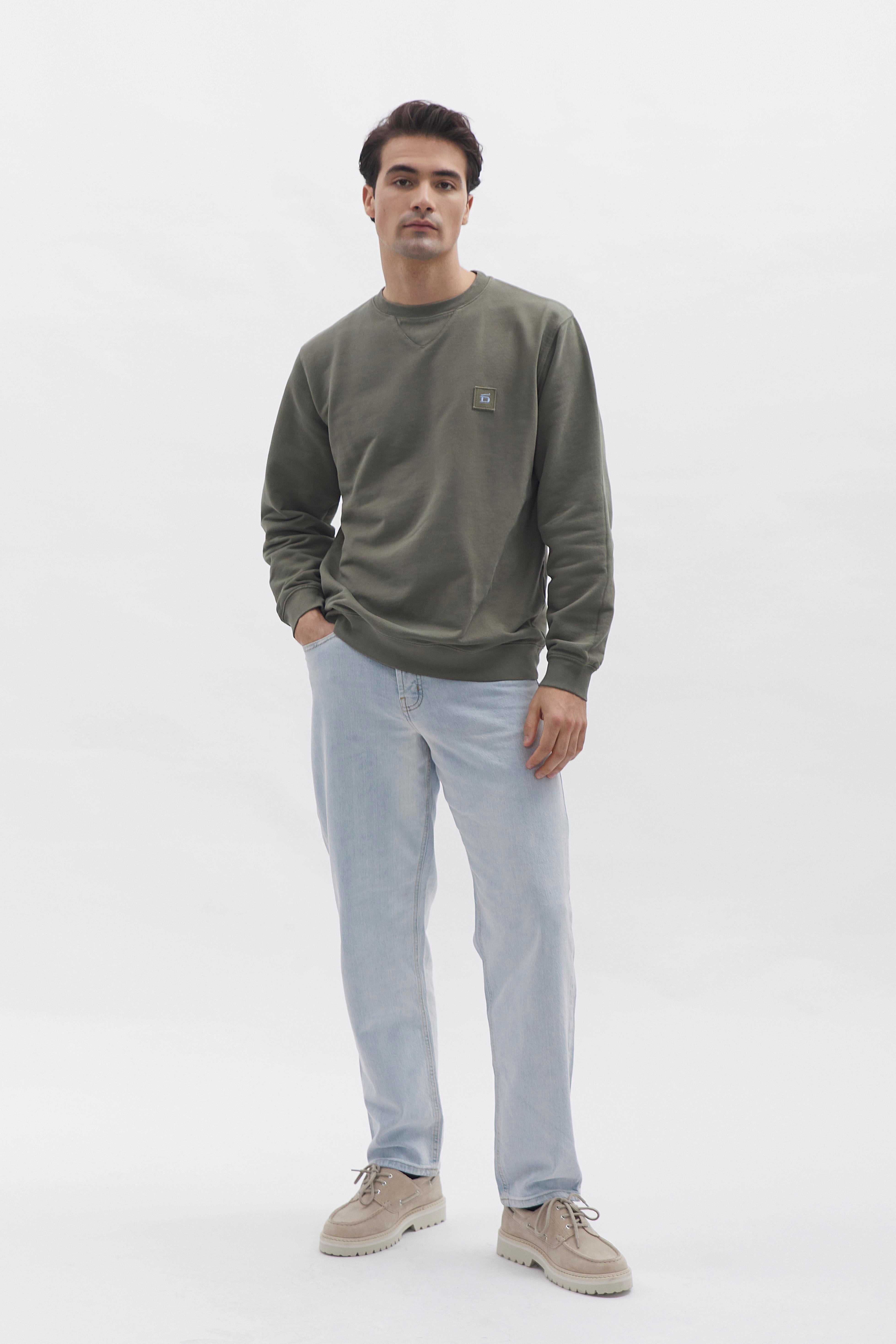 D-Brand, Sweater, Crewneck Sweater, DUSTY OLIVE, Grün, 111225, 111225-322