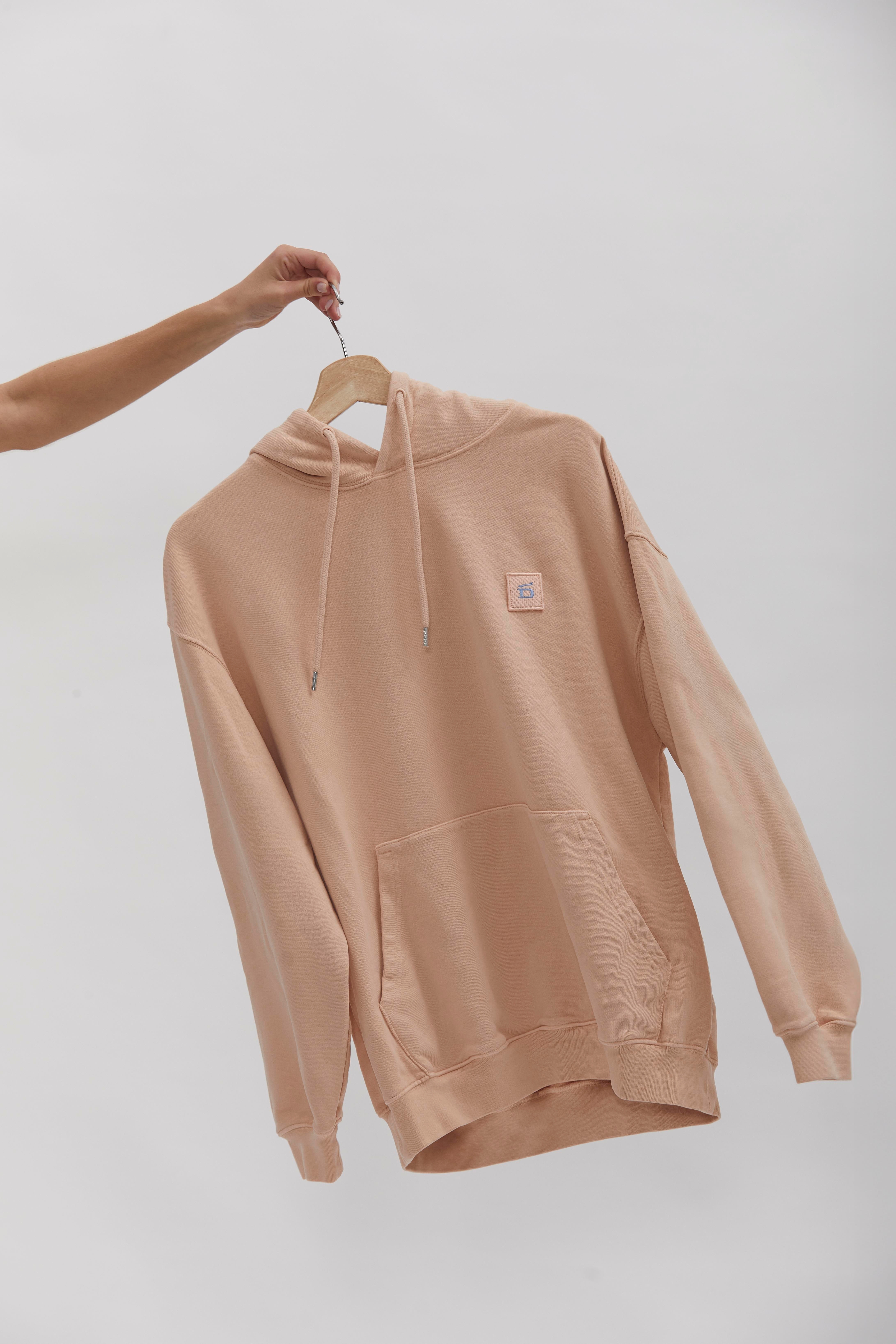 D-Brand, Hoodies, Zip Hoodies, Badge Hoodie, SALMON, Lachs, 220001, 220001-680