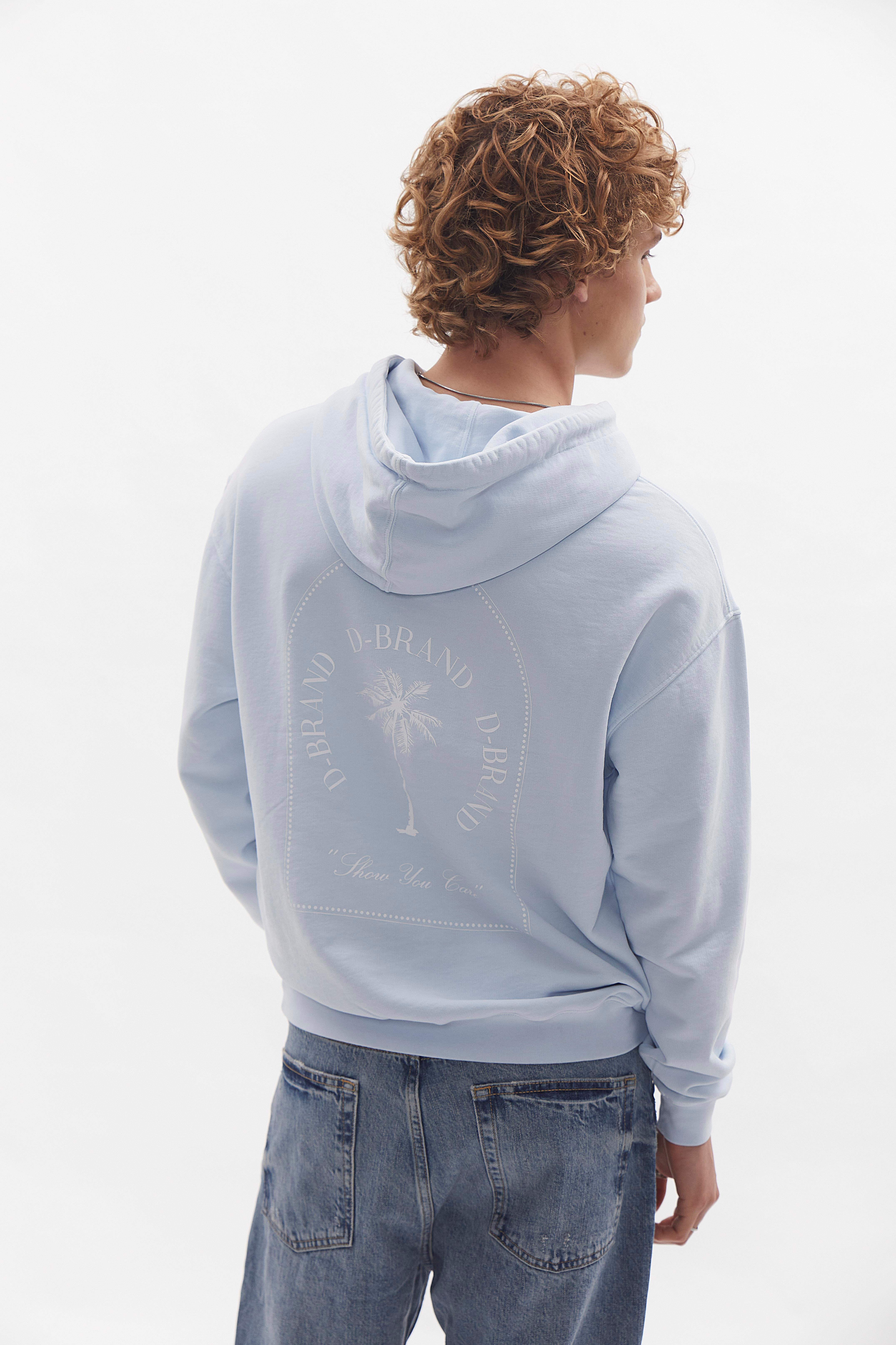 D-Brand, Hoodies, Zip Hoodies, D-Hoodie, ICE BLUE, Blau, 110101, 110101-407