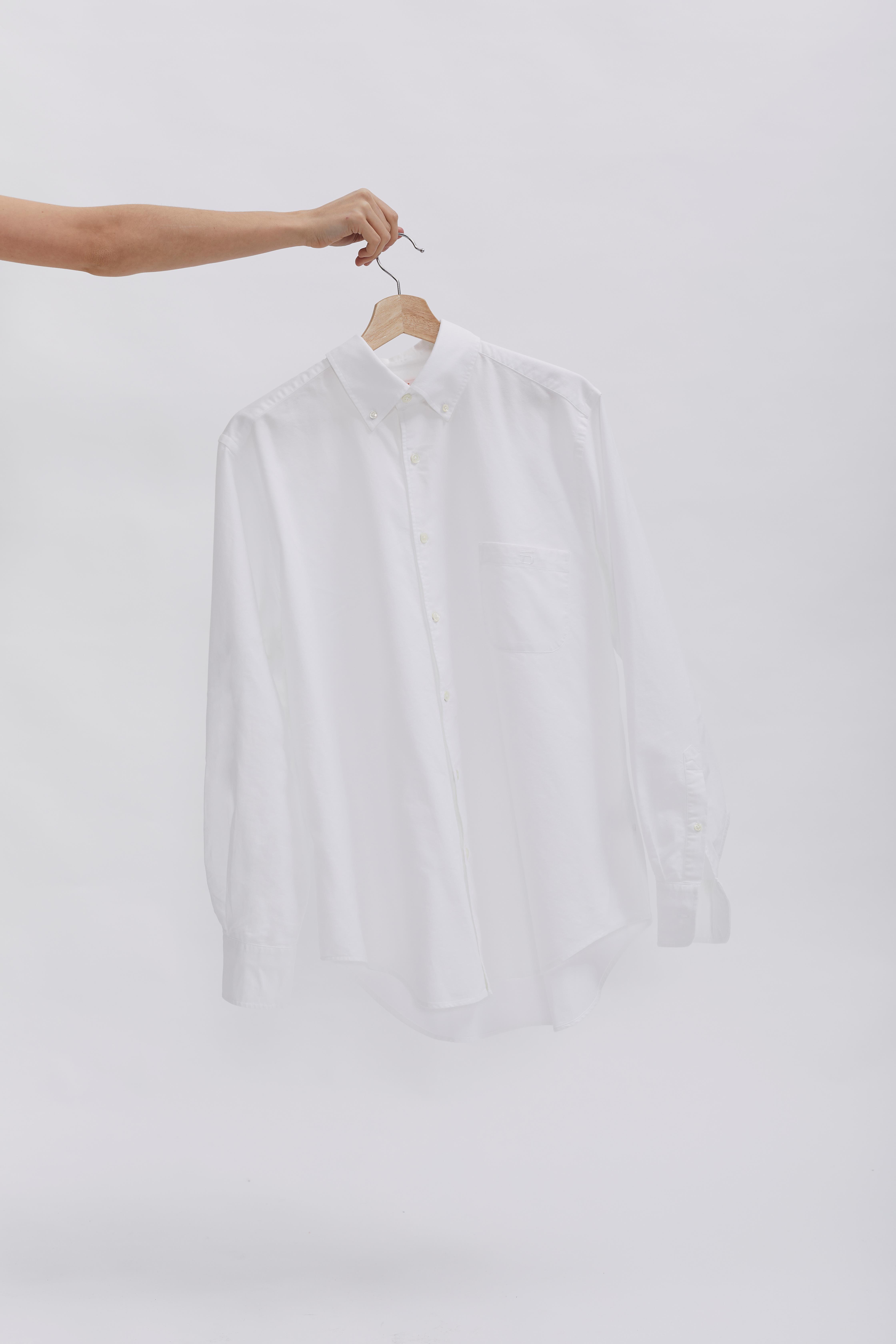 D-Brand, Blouses, Oxford Shirt, WHITE, Weiß, 217010, 217010-110