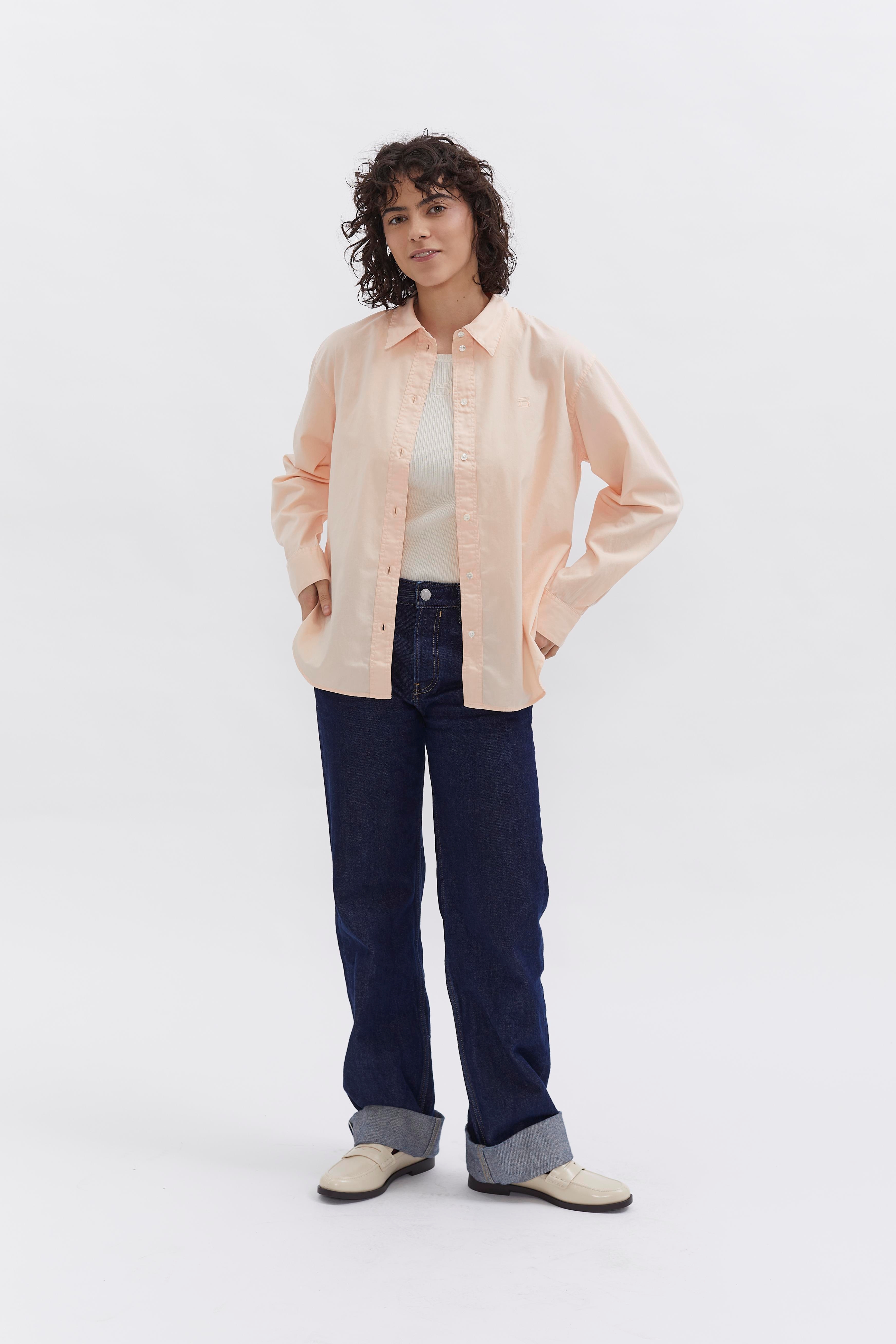 D-Brand, Blouses, Boxed Fit Bluse, SALMON, Lachs, 227010, 227010-680