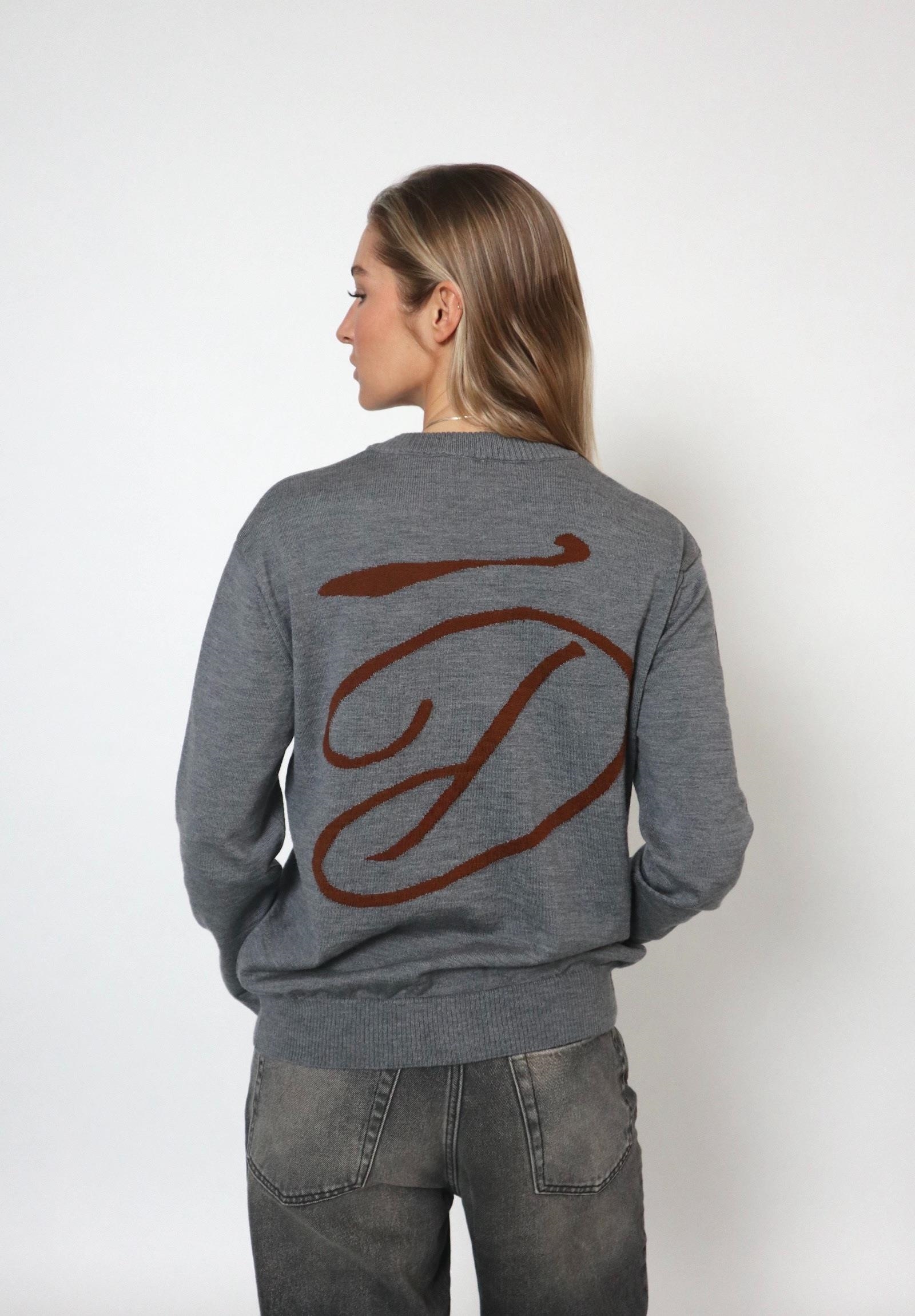 D-Brand, Jackets, Vest, Cardigans, D-Intarsia Cardigan, GREY MELANGE, Grau, 223310, 223310-152