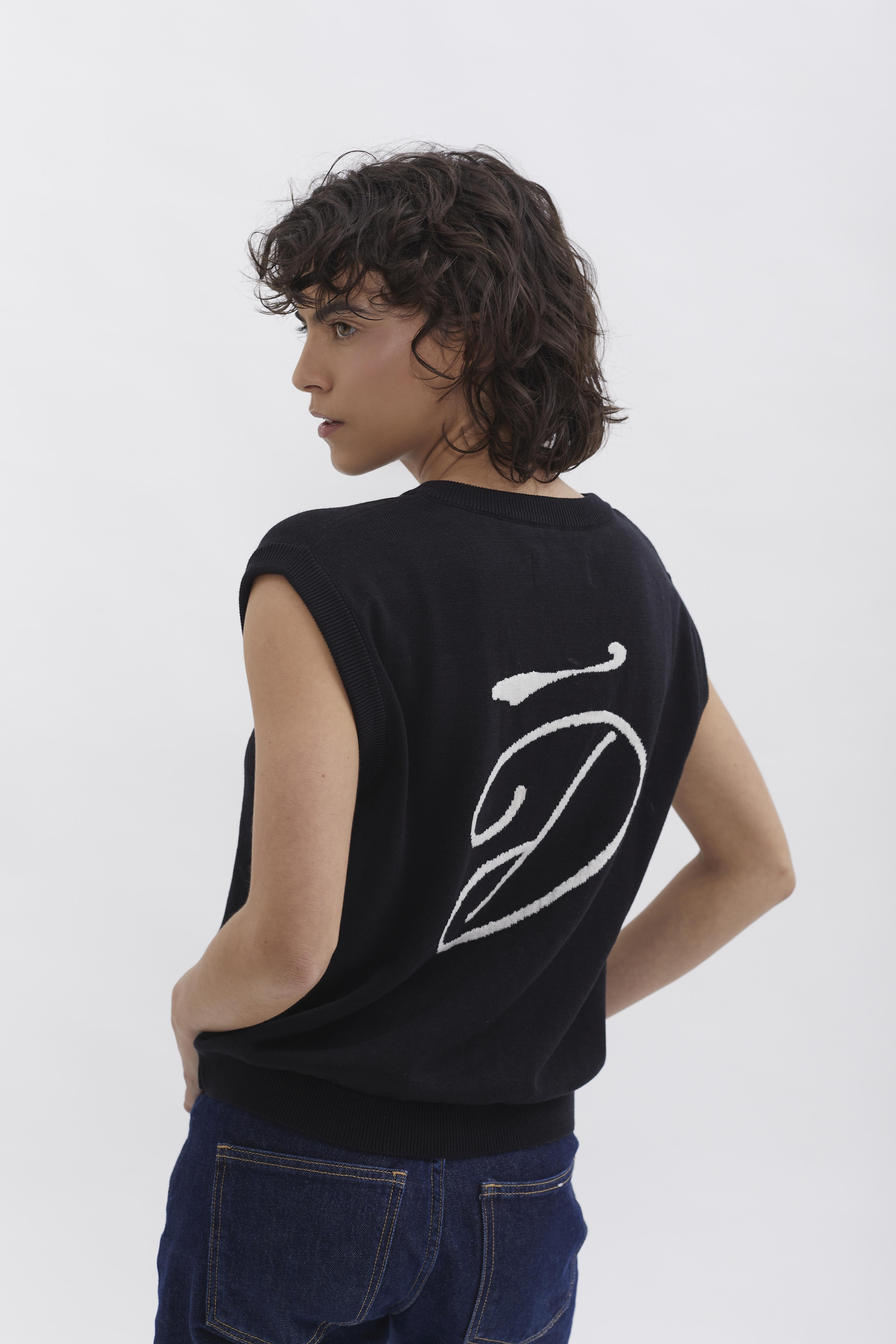D-Brand, Jackets, Vest, Cardigans, Knit Vest, BLACK, Schwarz, 226301, 226301-100