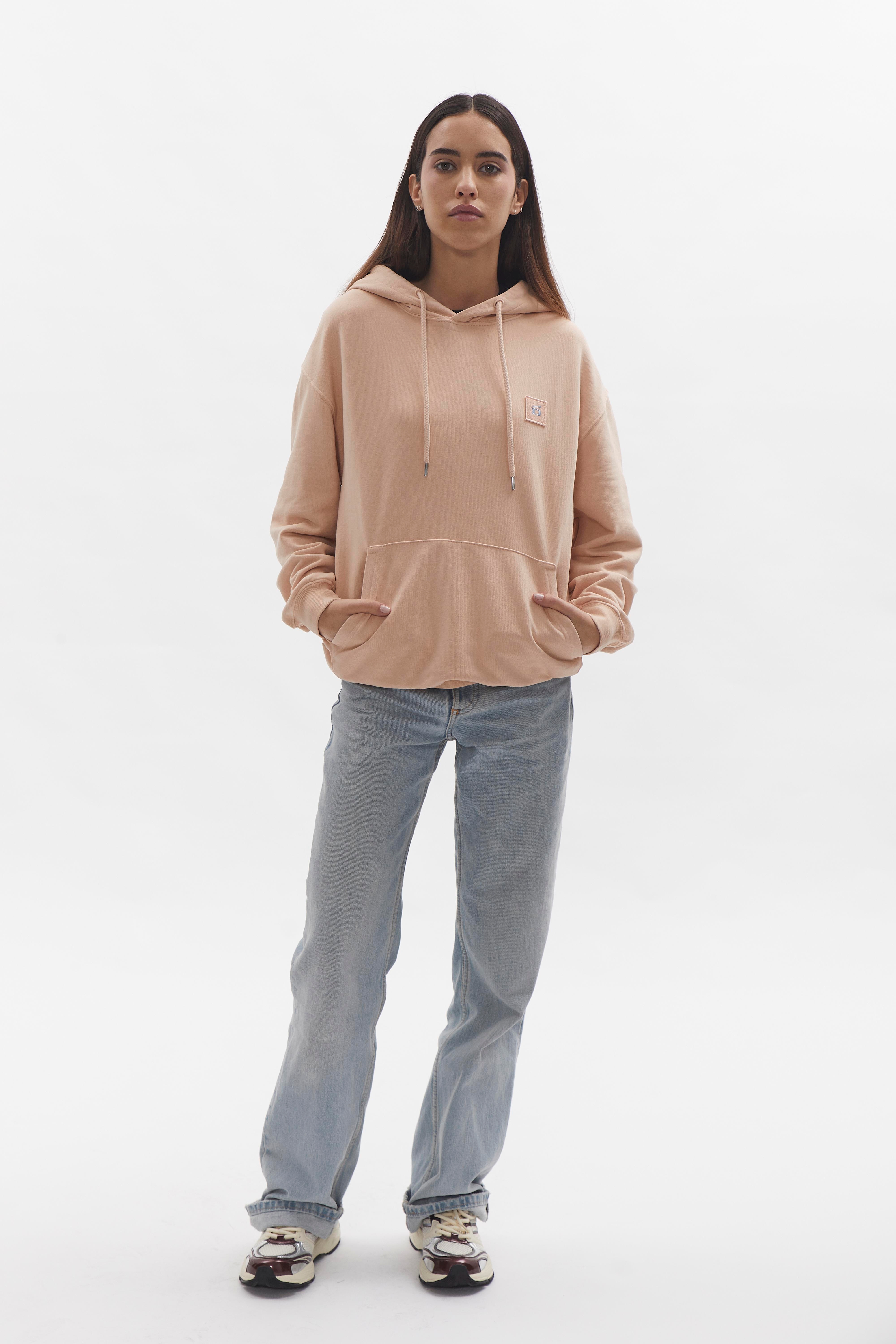 D-Brand, Hoodies, Zip Hoodies, Badge Hoodie, SALMON, Lachs, 220001, 220001-680