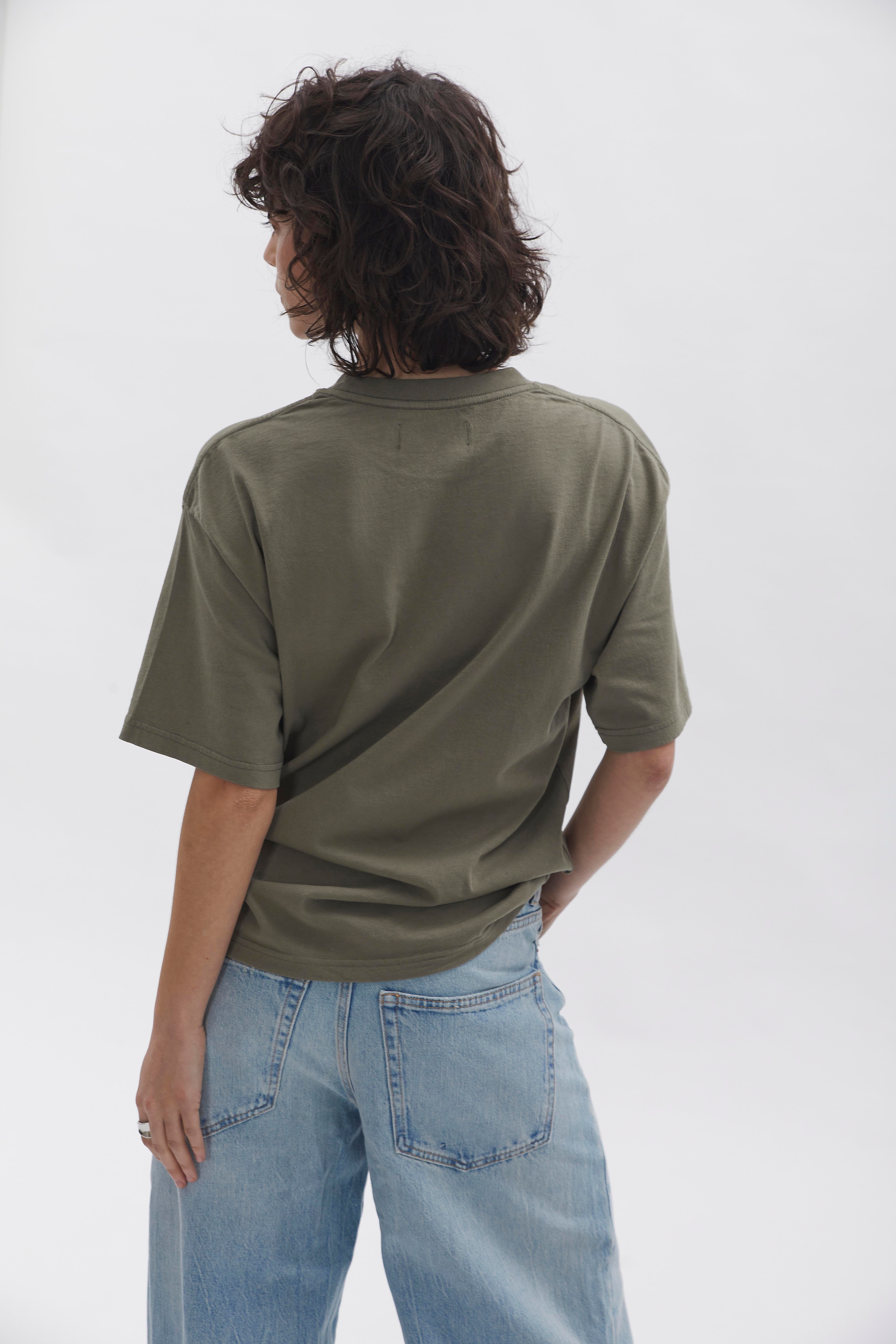 D-Brand, T-Shirts, Polos und Tops, Relaxed T-Shirt, DUSTY OLIVE, Grün, 222203, 222203-322