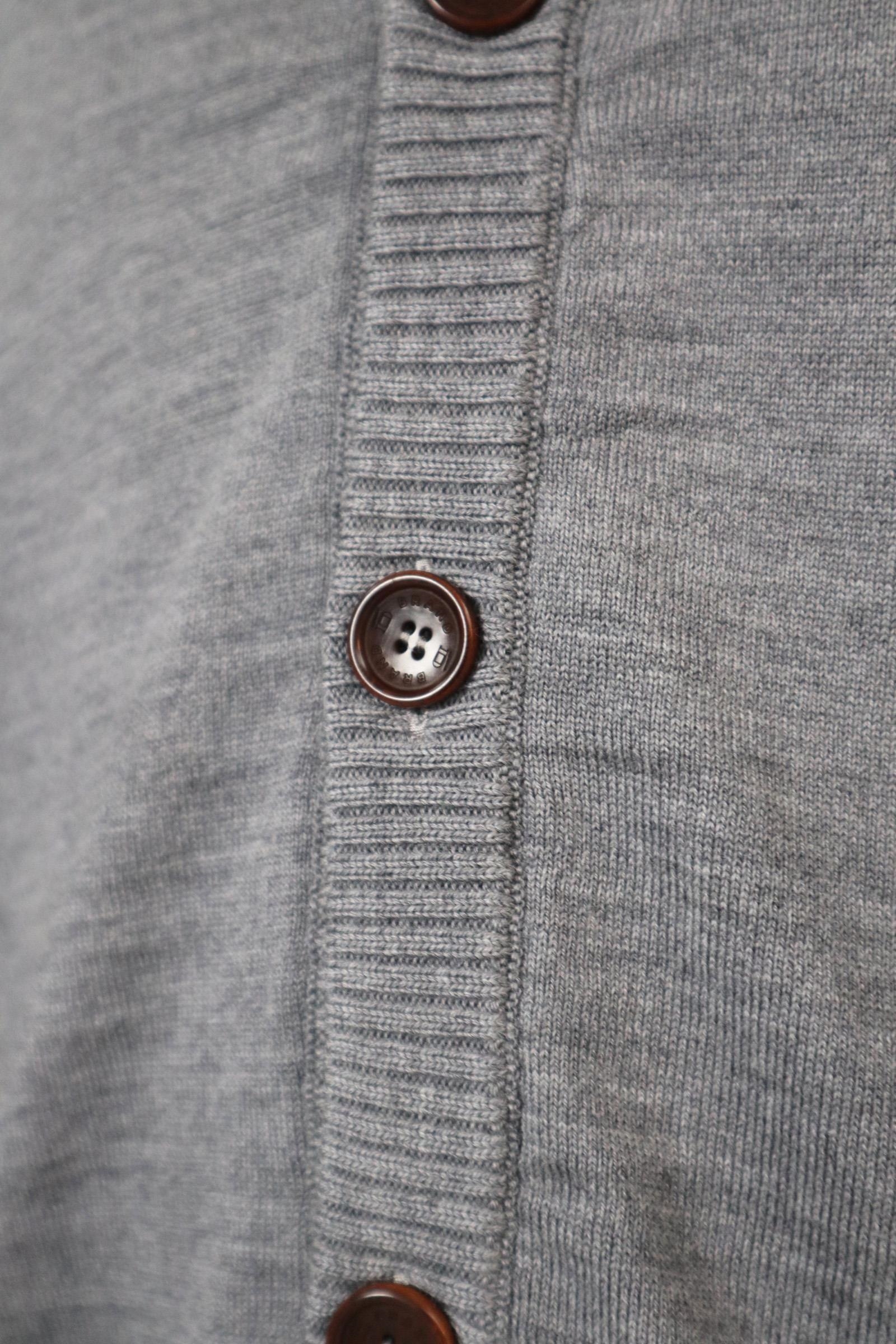 D-Brand, Jackets, Vest, Cardigans, D-Intarsia Cardigan, GREY MELANGE, Grau, 116310, 116310-152