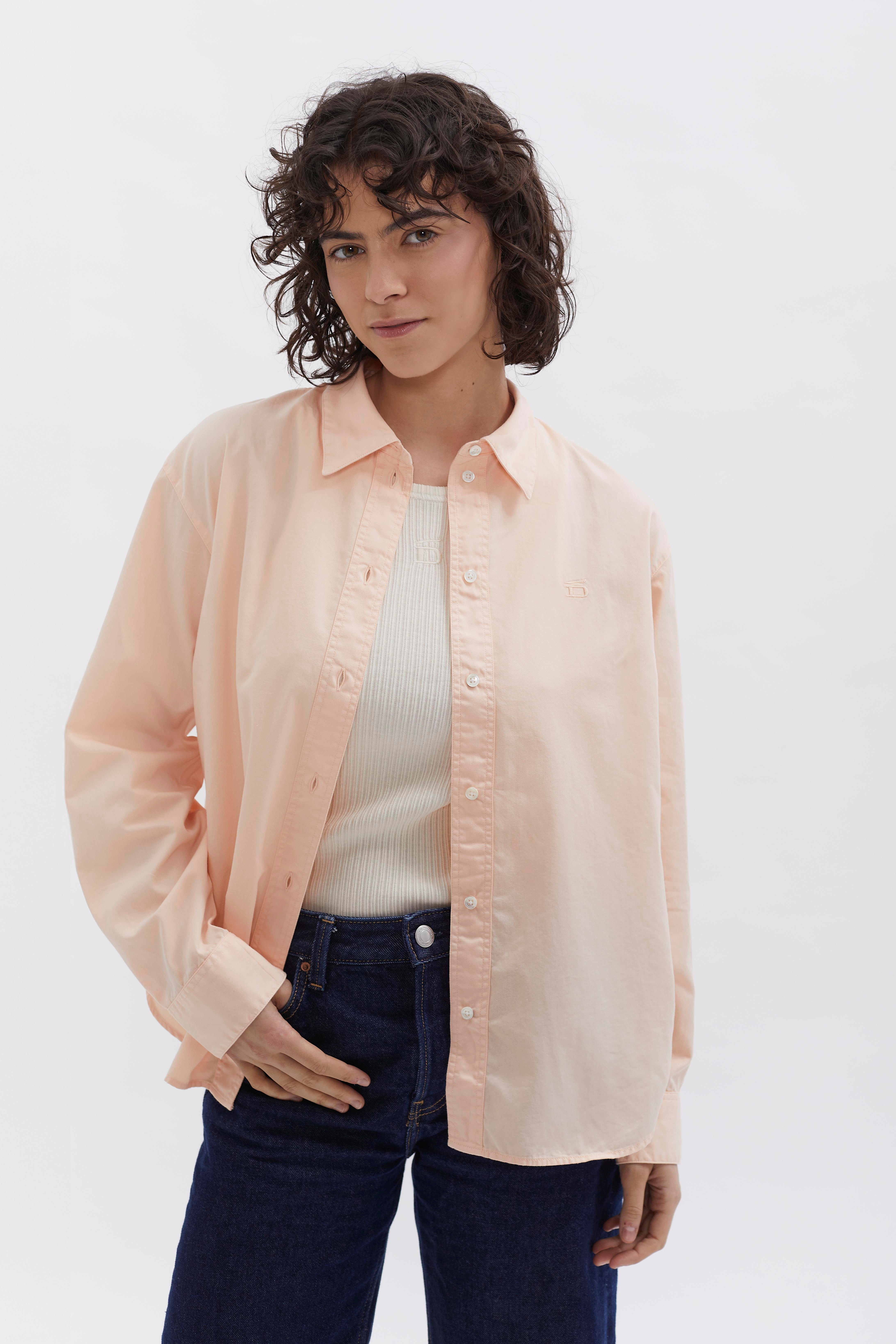 D-Brand, Blouses, Boxed Fit Bluse, SALMON, Lachs, 227010, 227010-680